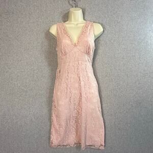 Vtg Volume One Babydoll Dress Size S Lace Feminine Tie Waist Y2K 90s Cocktail